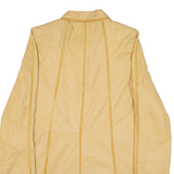 COOL & CALM Womens Overcoat Coat Beige Leather M