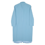 EDWARD Womens Overcoat Coat Blue Knit XS