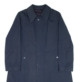 Mens Overcoat Coat Blue M