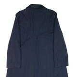 Mens Overcoat Coat Blue M