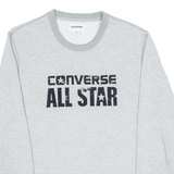 CONVERSE Mens Sweatshirt Grey Crew Neck S