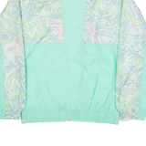 Womens Shell Jacket Green Geometric M