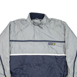 REEBOK Insulated Mens Anorak Jacket Blue Hooded M