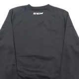 CCM Mens Sweatshirt Black Crew Neck XS