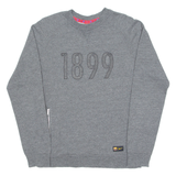 NIKE Barcelona FC Mens Sweatshirt Grey Crew Neck S