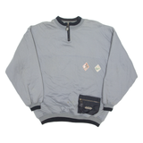 BST Boston Baseball Mens Sweatshirt Grey 1/4 Zip XL