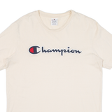 CHAMPION Mens T-Shirt Cream M