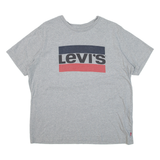 LEVI'S Womens T-Shirt Grey L