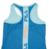 FILA Womens Vest Blue Sleeveless UK 12