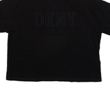 DKNY Cropped Womens T-Shirt Black L
