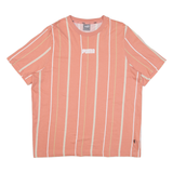 PUMA Striped Womens T-Shirt Pink XL