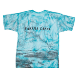 GILDAN Panama Canal Womens T-Shirt Blue M