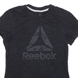 REEBOK Womens T-Shirt Grey S
