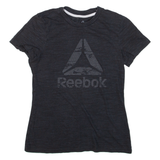 REEBOK Womens T-Shirt Grey S