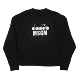 MSGM DIADORA Cropped Womens Sweatshirt Black L