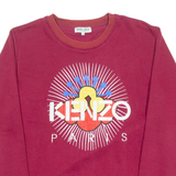 KENZO Mens Sweatshirt Maroon Crew Neck S