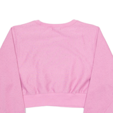 RUBY Cropped Womens Sweatshirt Pink Crew Neck M