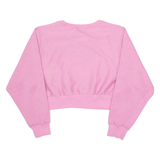 RUBY Cropped Womens Sweatshirt Pink Crew Neck M