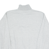 HARD ROCK CAFE Zermatt Mens Sweatshirt Grey 1/4 Zip M