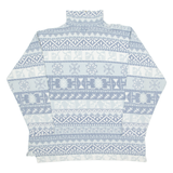 CHARLES JOGILE Mens Sweatshirt Blue 1/4 Zip 90s XL