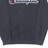 CHAMPION Boys Sweatshirt Black Crew Neck XL