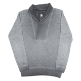 G-STAR RAW Slim Fit Mens Sweatshirt Grey High Neck M