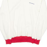 WONG Mens Sweatshirt Cream Button Neck M