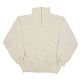 VINCI Mens Sweatshirt Beige 1/4 Zip L