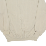 VINCI Mens Sweatshirt Beige 1/4 Zip L