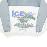 WALLEES Mens Sweatshirt White Crew Neck USA S