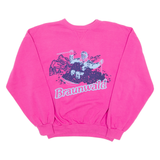 Braunwald Ski Womens Sweatshirt Pink Crew Neck M