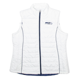 NFL Seattle Seahawks Womens Puffer Gilet White USA 2XL