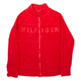 TOMMY HILFIGER Mens Fleece Jacket Red XS