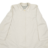 Womens Overcoat Coat Cream Viscose 90s M