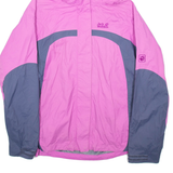 JACK WOLFSKIN Womens Raincoat Pink Hooded XL