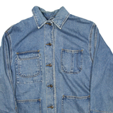 EAST WEST Womens Denim Jacket Blue S