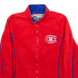 NHL Montreal Canadiens Mens Fleece Jacket Red USA S