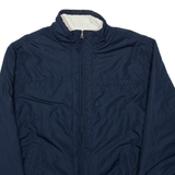 NAUTICA Sherpa Lined Womens Puffer Coat Blue M