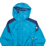 THE NORTH FACE Womens Ski Coat Blue Nylon Hooded S