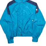 THE NORTH FACE Womens Ski Coat Blue Nylon Hooded S