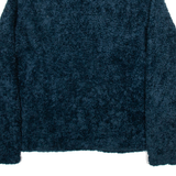 PENDLETON Womens Fleece Coat Blue Wool XL