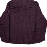 CALVIN KLEIN Sherpa Lined Womens Puffer Coat Purple Hooded L