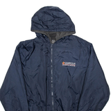 DICKIES University Of Maryland Mens Rain Jacket Blue Nylon Hooded XL