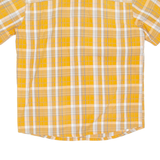 JACK WOLFSKIN Mens Shirt Orange Check S