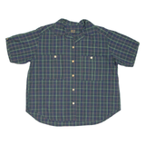 BEE-Q BY BISON Womens Shirt Green Check L