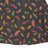 FELICIA Womens Shirt Black Crazy Pattern Long Sleeve 2XL