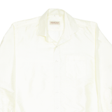 CONSTANT SHIRTS Mens Plain Shirt Yellow Long Sleeve L