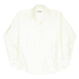 CONSTANT SHIRTS Mens Plain Shirt Yellow Long Sleeve L