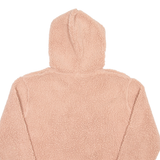 FILA Cropped Fleece Womens Pink Hoodie UK 12
