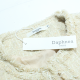 DAPHNIA Womens Blazer Jacket Cream S